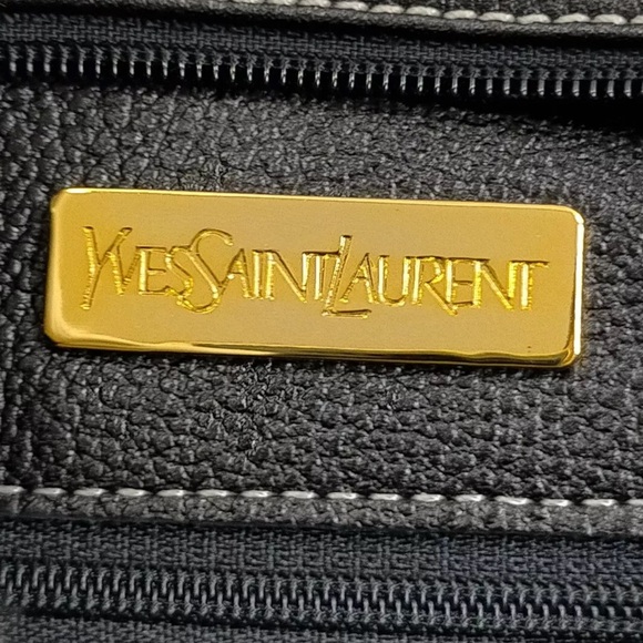 YSL LOGO LEATHER SHOULDER BAG - Picture 10 of 11